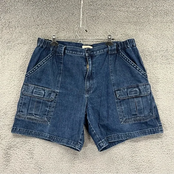 Savane Shorts Savane Jean Cargo Shorts Denim Inseam Blue Men